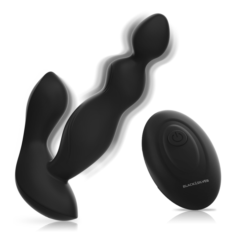 BLACK&SILVER - CORA PLUG PROSTÁTICO SILICONA CONTROL REMOTO