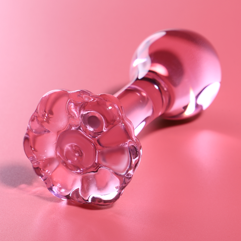 NEBULA SERIES BY IBIZA - MODELO 2 PLUG CRISTAL ROSA 11 CM -O- 3.5 CM