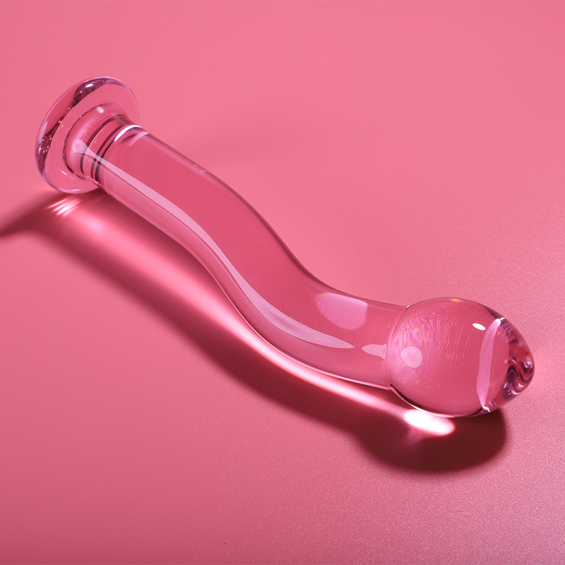 NEBULA SERIES BY IBIZA - MODELO 18 DILDO CRISTAL ROSA 18.5 CM -O- 3.5 CM