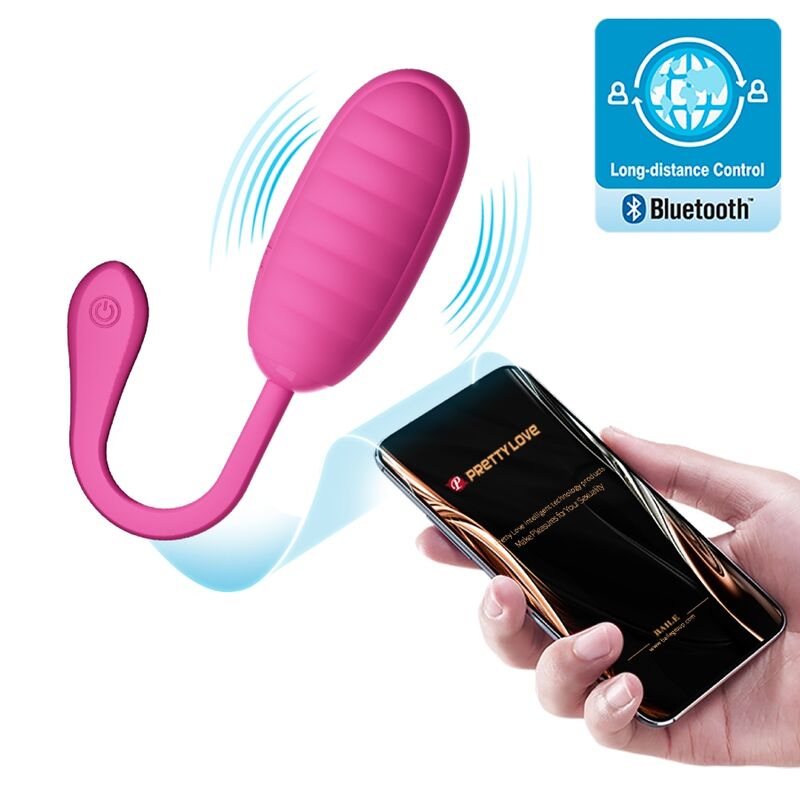 PRETTY LOVE - CATALINA HUEVO VIBRADOR RECARGABLE ROSA APP GRATUITA