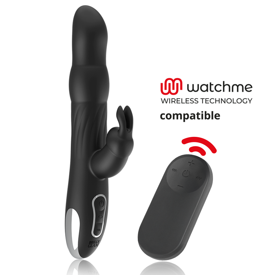 BRILLY GLAM - MOEBIUS RABBIT VIBRATOR & ROTATOR + MANDO CONTROL REMOTO WATCHME