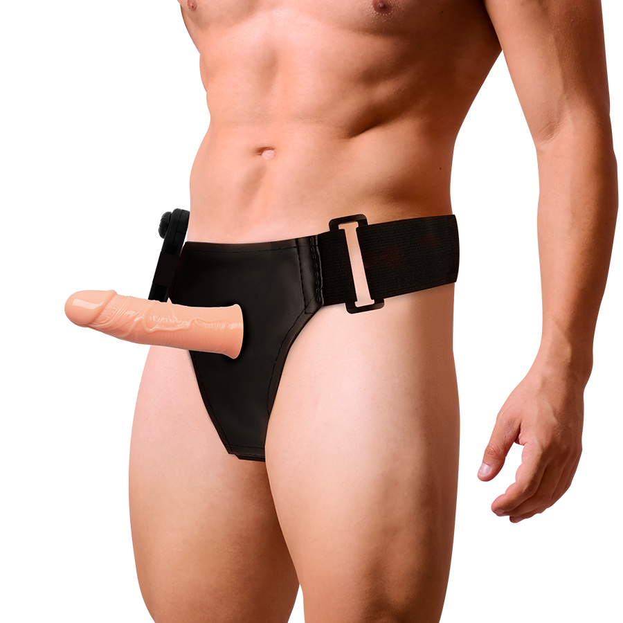 HARNESS ATTRACTION - ARNÉS HUECO GREGORY CON VIBRADOR 16.5 CM -O- 4.3 CM