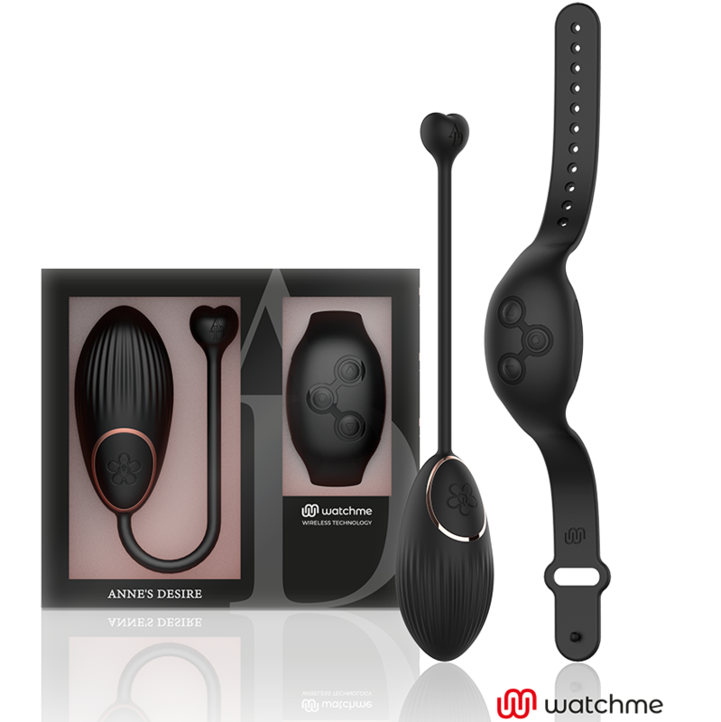 ANNES DESIRE - HUEVO CONTROL REMOTO TECNOLOGÍA WATCHME NEGRO