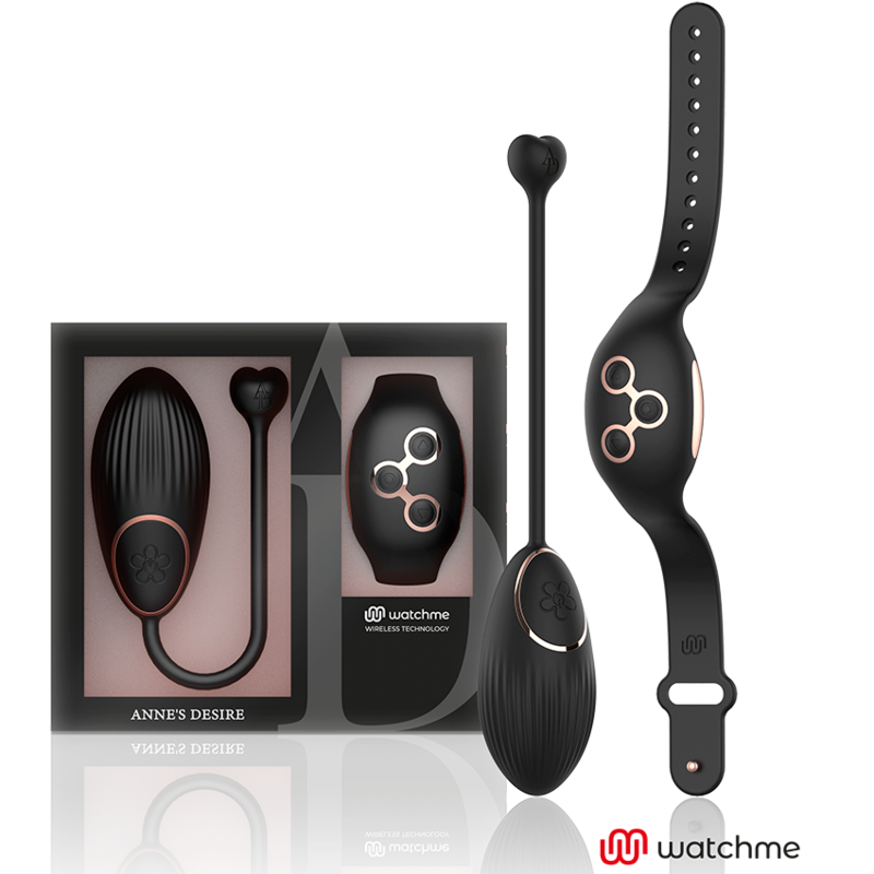 ANNES DESIRE - HUEVO CONTROL REMOTO TECNOLOGÍA WATCHME NEGRO/GOLD